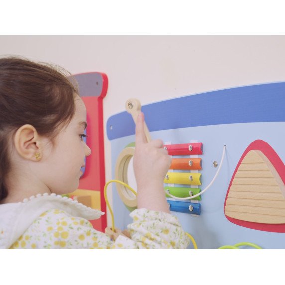 Montessori sensorinė manipuliacinė lenta „Traukinys“