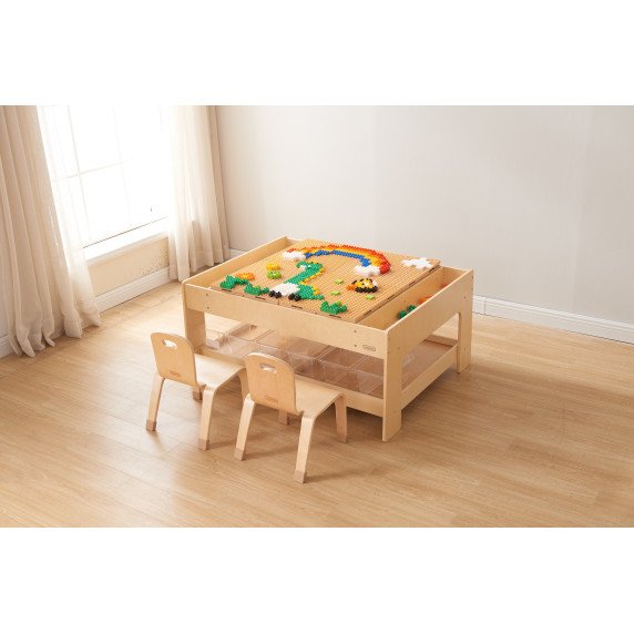 MASTERKIDZ Medinis mokomasis stalas + STEM Sienos priedai + 359 vnt.