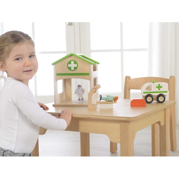 MASTERKIDZ Mini Ligoninės Medinis Modelis Rinkinys