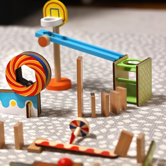 TOOKY TOY Domino kamuolių trasa