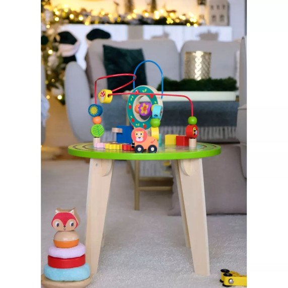 Medinis žaidimų stalas TOOKY TOY su varikliniu kilimu