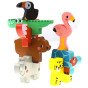 TOOKY TOY Mediniai Kubeliai Puzzle Gyvūnai Montessori 9 vnt.