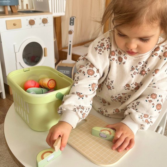 TOOKY TOY Mediniai maisto produktai Daržovės vaisiai rinkinys