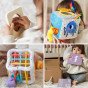 TOOKY TOY dėžė XXL Montessori edukacinė 5in1 jutiklinė dėžė 11-12 mėnesių
