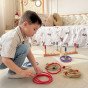 TOOKY TOY Medinis linksnių kryžiaus žaidimas Arcade Ring Cross Game