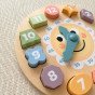 TOOKY TOY Medinis Laikrodis Švietimo Žaislas, Mokantis Laiką Formas
