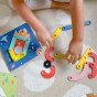 TOOKY TOY Mediniai galvosūkiai Blokai smeigtukai Gyvūnų raštai kuriami sertifikuoti pagal FSC