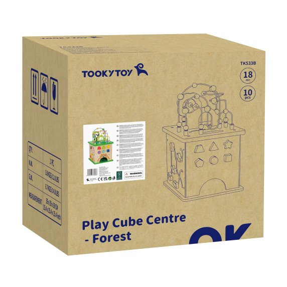 TOOKY TOY Edukacinis Kauliukų rūšiavimo labirintas Susipynęs 5-iš-1