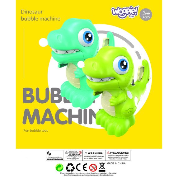 WOOPIE Dinozaurų burbulų mašina vaikams