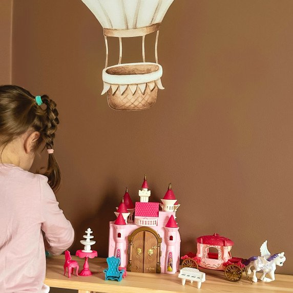 Interaktyvus stebuklingas princo rūmai „WOOPIE“ rinkinys su princese + karieta ir priedai
