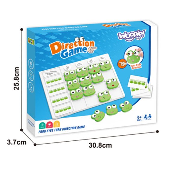 WOOPIE Lapežais žabų galvos puzzle žaidimas - 3 rinkinys