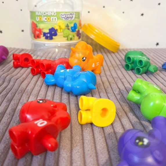 WOOPIE Montessori mokymasis skaičiais spalvomis rinkinys vieta sujungti 
