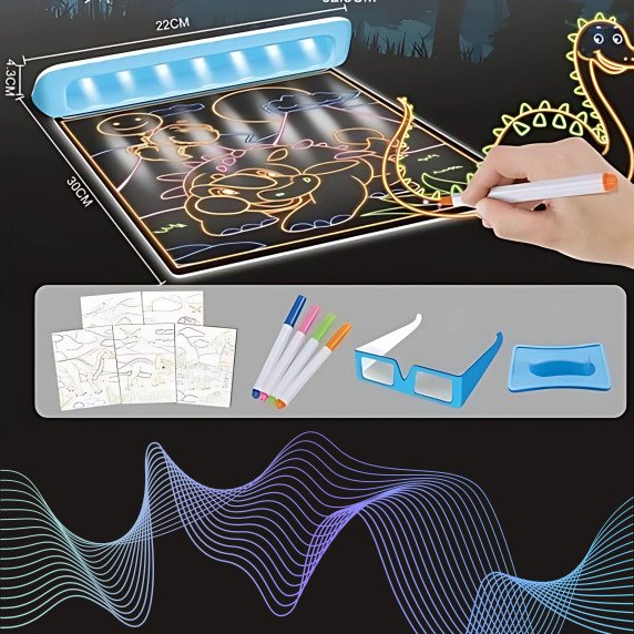 WOOPIE Magiška 3D LED piešimo lenta