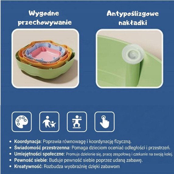 WOOPIE Jutiminiai Balanso Akmenys, 5 vnt.