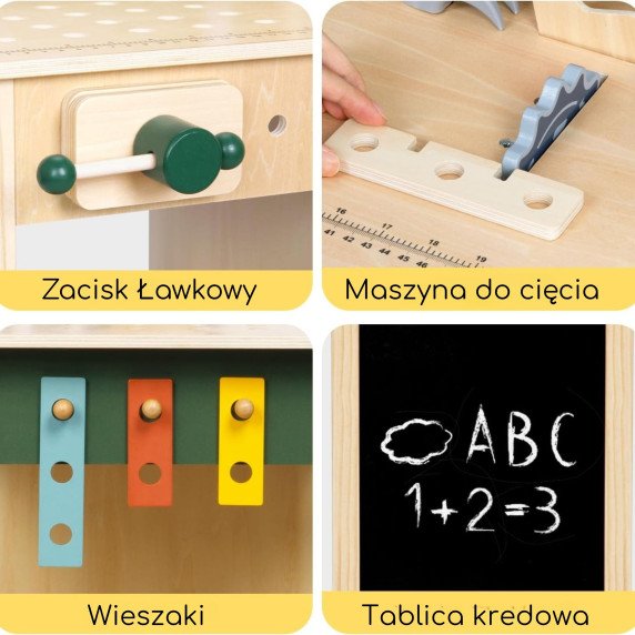 MEDYS ZALIOS Mediniai STEM Dirbtuvių Įrankių Rinkinys