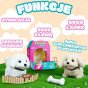 WOOPIE Interaktyvus pliušinis šuo su kaulu Bichon Golden Retriever