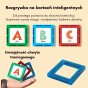WOOPIE Magnetinės erdvinės blokai Mokomas raidės 70 gabalėlių