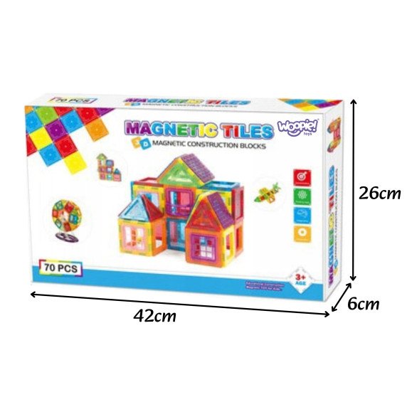 WOOPIE 3D Magnetiniai Blokeliai Švietimo Skydeliai Vaikams