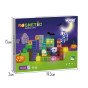 WOOPIE Magnetinės Blokai Švieslentės Halloweenui 63 vnt.