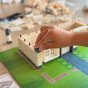WOOPIE DIY statybos rinkinys, kuris leidžia pastatyti sapnų namą iš plytelių, 603 vnt.