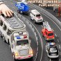 WOOPIE Kelioninis vilkikas su gaisrinės mašinyte, komplektas su 5 automobiliais - Greitasis gelbėjimo automobilis
