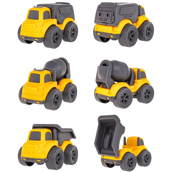 WOOPIE Kėbulo lifto automobilis 4-in-1 rinkinys statybinių automobilių