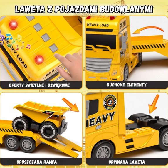 WOOPIE statybos transporto vilkikas Tow Truck
