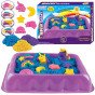 WOOPIE Kinetic Sand 0.6 kg Einorų stalas su formomis rinkinys