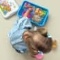 WOOPIE Kinetic Sand 6 spalvos 1,2 kg restorano stalo rinkinys su formomis