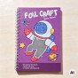 WOOPIE menas Rinkinys Foil Collage Spalvinimo knyga Kosmonautas 121 vnt.