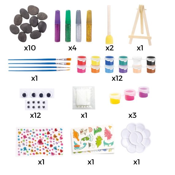 WOOPIE Kūrybinis DIY rinkinys vaikams dėžkliams tapyti ir dekoruoti