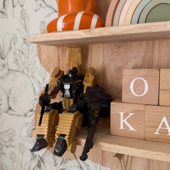 WOOPIE 3-in-1 Transformuojamas robotas tankas ir šautuvas su strėlėmis, rudas