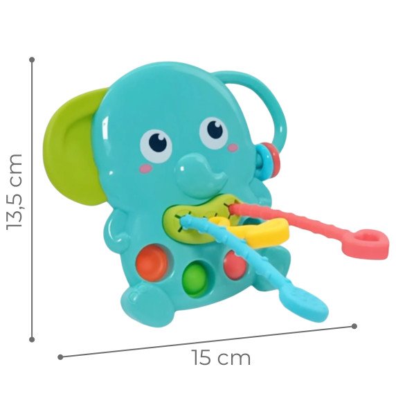 WOOPIE BABY 4-in-1 Montessori Išmokantis jausmų dramblys žvynas