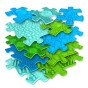 WOOPIE Jutiklinis Kilimėlis Ortopedinis Puzzle 11 Dalys - Mėlyna/Žalia