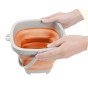 WOOPIE Sklankiojantis kibiras su šluote ir kastuvu rinkinys oranžinės spalvos