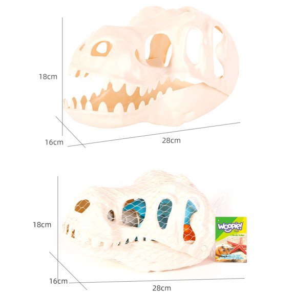 WOOPIE Dinozaurų smėlio rinkinys Kasinėjimas, 9 vnt.