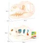 WOOPIE Dinozaurų smėlio rinkinys Kasinėjimas, 9 vnt.