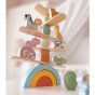 WOOPIE GREEN Balansuojantys mediniai gyvūnai stambinami puzzle FSC