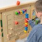 MASTERKIDZ Spalvingos drugelio formos skaičiavimo ir kiekių mokymo lentelė - Montesori edukacinė sieninė lentyna