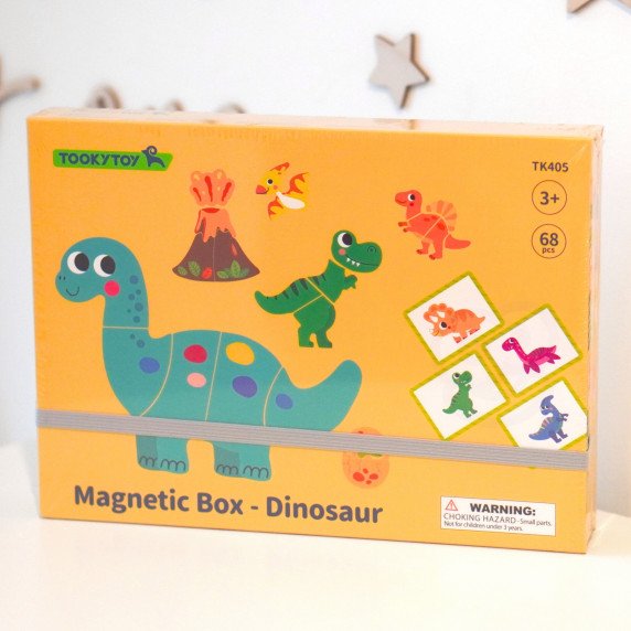 TOOKY TOY Magnetinis Puzzle Dinozaurų Puzzle
