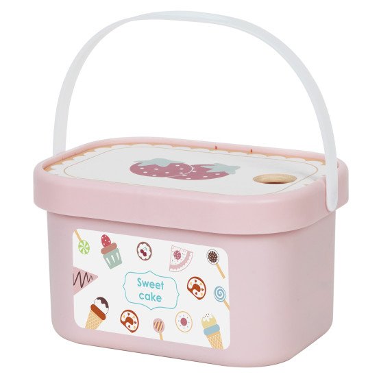 TOOKY TOY Saldžių pyragėlių rinkinys iš medžio dėžutėje Konditerijos ledainėlis.