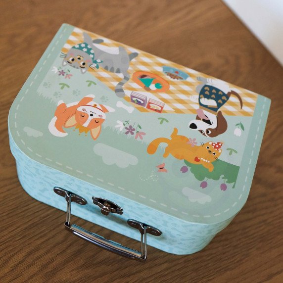 TOOKY TOY Pikniko rinkinys maisto pjaustytuvu su velkru Pusryčių rinkinys