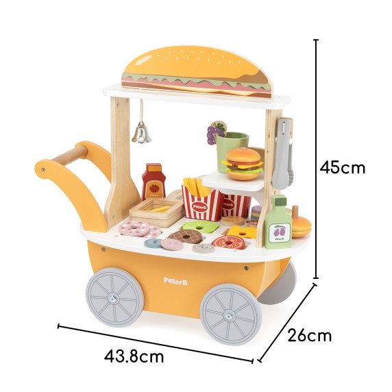VIGA Mini Hamburger parduotuvė – Kūrybinis vaidmuo žaisti