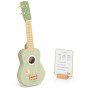 Viga Medinis Ukulelės Gitara vaikams Žalia su Muzikiniais Simboliais