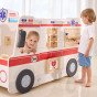 VIGA Didelis Medinis Greitosios Pagalbos Ambulanso Rinkinys Ambulansas mažiems gelbėtojams Aksesuarai 25 vnt.