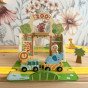 TOOKY TOY Mini Zoo Portable Gyvūnų Krepšio Rinkinys