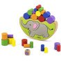 VIGA medinis balansuojantis elefantas Montessori galvosūkis