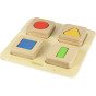 MASTERKIDZ Montessori Mediniai Kvadratai ir Spalvų Jutiklinis Rūšiaviklis