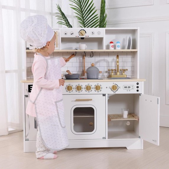 Didelis medinis daugiafunkcinis modernių virtuvės priedų žaislas TOOKY TOY