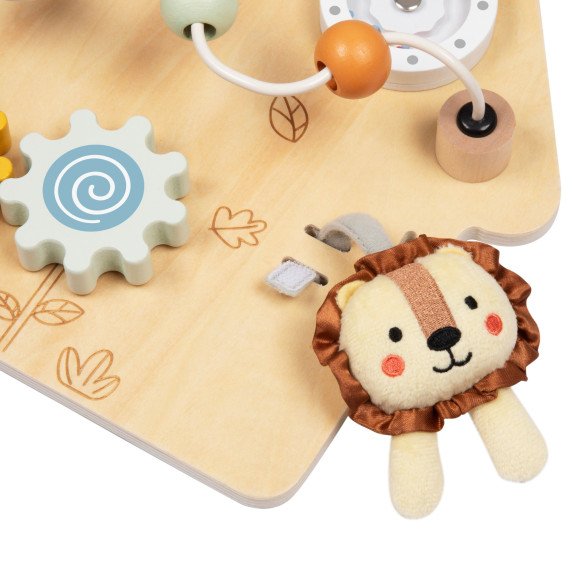 TOOKY TOY Didelė medinė manipuliavimo lentos namas - Veiklos centras